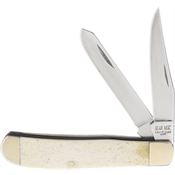 Bear & Son WSB07 Mini Trapper Folding Knife with White Bone Handle
