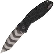 Kershaw 1670TTS Blur Tiger Striped Assisted Opening Tanto Point Linerlock Folding Pocket Knife