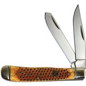 Roper 0002CPV Pit Viper Trapper Folding Knife with Brown Bone Handle