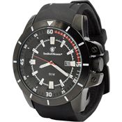 Smith & Wesson W397WH Trooper Watch White with Black Rubber Strap with White Stitching