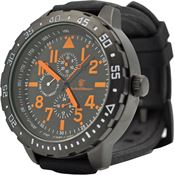 Smith & Wesson W877OR Calibrator Watch Orange with Black Rubber Strap with Orange Stitching