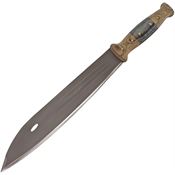 Condor 390212HC Primitive Bush Machete with Natural and Black Linen Micarta Handle