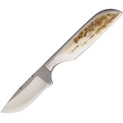 Anza 81FE Full Drop Point Fixed Blade Knife with Elk Bone Handle