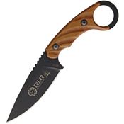 TOPS CUT40 Cut Combat Utility Tool Fixed Blade Knife with Tan Dragonfly Tread Handles