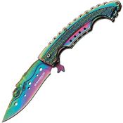 Boker Magnum 01LG318 Rainbow Mermaid Linerlock