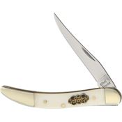 Frost SW109WSB Steel Warrior Toothpick Folding Knife with White Bone Handle