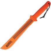 Marbles 393 14 Inch Sawback Machete with Orange Polypropylene Construction