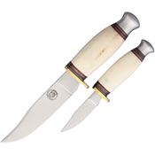 Frost CW988WSB Chipaway 2 Piece Set White Fixed Blade Knife