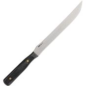 Anza LFM Fillet High Carbon Steel Fixed Blade Knife with Black Canvas Micarta Handle