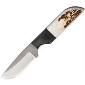 Anza WK6E Fixed Blade Knife with Elk Bone and Black Micarta Handle