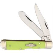 Rough Rider 1515 Moon Glo Trapper Lockback Folding Pocket Knife