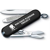 Swiss Army 55070 Wounded Warrior Classic Black Folding Pocket Knife with Stainless Construction