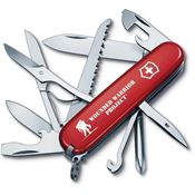 Swiss Army 55074 Fieldmaster Wounded Warrior Swiss Army Knife with Red ABS Construction