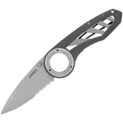 Gerber 41969 Remix Serrated Part Serrated Drop Point Linerlock Folding Pocket Knife