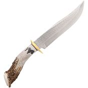 Ken Richardson 1410 Horn Bowie Fixed Blade Knife