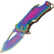 MTech A882SRB Spectrum Assisted Opening Framelock Folding Pocket Knife