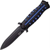 MTech A945BL Black/Blue Assisted Opening Linerlock Folding Pocket Knife