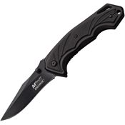 MTech A963P G-10 Black Plain Assisted Opening Linerlock Folding Pocket Knife