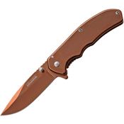 Tac Force 933RG Assisted Opening Linerlock Folding Pocket Bronze Finish Blade Knife with Stainless Handle