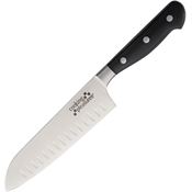 XYZ Brands 1602A Santoku Knife with Black Synthetic Handle