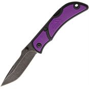 Outdoor Edge CHP25 Chasm Small Purple Lockback Folding Pocket Knife