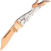 Rough Rider 1529 Copperstone Leg Knife with Synthetic Stone Handle