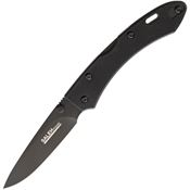 SALEH BKB Lockback Folding Standard Edge Pocket Knife with Black G-10 Handle