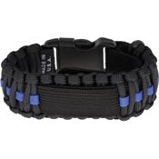 Survco Tactical 01B Para Cord Watch Band Blue Line