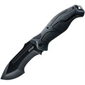 Walther 50761 Osk II Outdoor Survival Linerlock Folding Pocket Knife with Black Handle