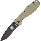 ESEE R2DTB Zancudo Tan/Blk D2 Framelock Folding Pocket Knife