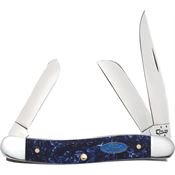 Case 14316 Stockman Ford Folding Pocket Knife with Polar Arctic Blue Kirinite Handle