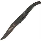 Claude Dozorme 16014203N4 Laguiole Black CF Linerlock Folding Pocket Knife