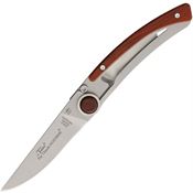 Claude Dozorme 19014255 Thiers Rosewood Linerlock Folding Pocket Knife