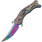 Dark Side 019RB Dragon Spectrum Assisted Opening Linerlock Folding Pocket Knife