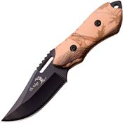 Elk Ridge 562BC Fixed Blade Knife with Camo Pakkawood Checkered Handles