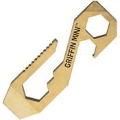 Griffin Pocket Tool MBR GPT Mini Pocket Tool Brass with Stainless Steel Construction
