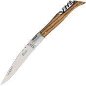 Baladéo DUB042 Laguiole Corkscrew Folder Zeb Knife with Zebra Wood Handle
