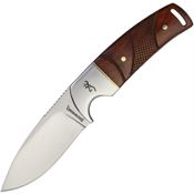 Browning 0229 Stainless Fixed Blade Knife with Cocobolo Wood Handle