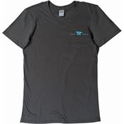 Buck 11276 Womens T-Shirt Gray-Teal XXL