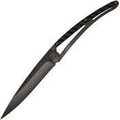 Deejo 1GC001 Black Carbon Fiber 37g Linerlock Folding Pocket Knife