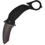 Extrema Ratio 0454BLK Nightmare Karambit Black Part Serrated Tanto Point Linerlock Folding Pocket Knife
