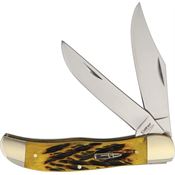 Frost CAL164 Caliber Folding Hunter Sage Folding Pocket Knife with Sagebrush Jigged Bone Handle