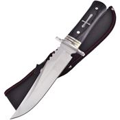 Frost SHP008 Sharps Cutlery Cross BowieStandard Edge Stainless Bowie Blade & Wood Handles