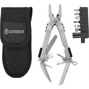 Gerber Gear GB-07510G Multi-Plier 600 - Bluntnose Stainless w/Carbide Insert Cutters & Tool Kit, Sheath