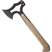 Hogue 35777 ExT01 Tomahawk S7 Black with Tan G-10 Handle