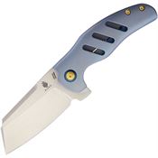 Kizer 4488A C01E Blue Titanium Framelock Folding Pocket Knife