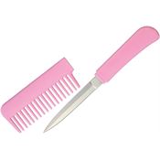 China Made 223 Comb Pink Fixed Blade Knife