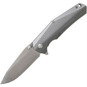 Schrade 306 Linerlock Folding Pocket Satin Finish Blade Knife with Gray Aluminum Handle