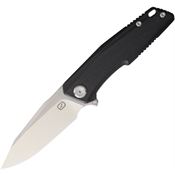 Stedemon ZKCC020 ZKC C02 Drop Point Blade Linerlock Folding Pocket Knife with Black G10 Handle