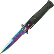 Tac Force 428RB Assisted Opening Spectrum Spear Point Linerlock Folding Pocket Knife with Black Aluminum Handle